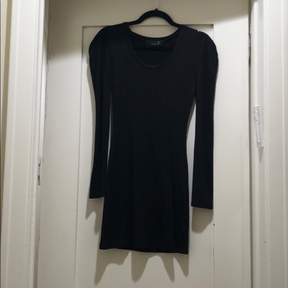 Black mini dress